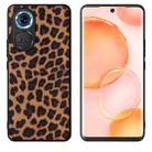 For Honor 70 Leather Back Phone Case(Leopard Print) - 1