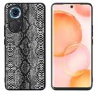 For Honor 70 Leather Back Phone Case(Snakeskin Print) - 1