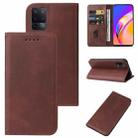 For OPPO A94 Magnetic Closure Leather Phone Case(Brown) - 1