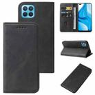 For OPPO F17 Pro Magnetic Closure Leather Phone Case(Black) - 1