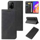 For OPPO F19 Pro+ 5G Magnetic Closure Leather Phone Case(Black) - 1