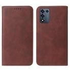 For OPPO K9s Magnetic Closure Leather Phone Case(Brown) - 2