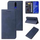 For OPPO R19 Magnetic Closure Leather Phone Case(Blue) - 1