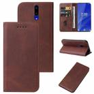 For OPPO R19 Magnetic Closure Leather Phone Case(Brown) - 1