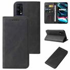 For Realme 7 Pro Magnetic Closure Leather Phone Case(Black) - 1