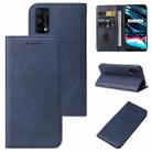 For Realme 7 Pro Magnetic Closure Leather Phone Case(Blue) - 1