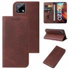 For Realme Narzo Magnetic Closure Leather Phone Case(Brown) - 1