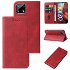 For Realme Narzo Magnetic Closure Leather Phone Case(Red) - 1