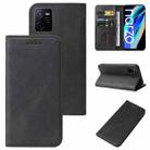 For Realme Narzo 50A Prime Magnetic Closure Leather Phone Case(Black) - 1