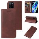 For Realme Narzo 50A Prime Magnetic Closure Leather Phone Case(Brown) - 1
