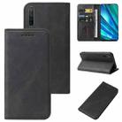 For Realme Q Magnetic Closure Leather Phone Case(Black) - 1