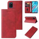 For Realme V11 5G Magnetic Closure Leather Phone Case(Red) - 1