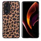 For Honor 60 Leather Back Phone Case(Leopard Print) - 1