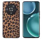 For Honor Magic4 Leather Back Phone Case(Leopard Print) - 1