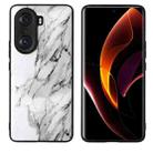 For Honor 60 Pro Leather Back Phone Case(Marble) - 1