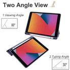 For iPad 10.2 2021/2020/2019 Acrylic 3-folding Smart Leather Tablet Case(Purple) - 3
