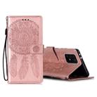 For Galaxy S10 Lite / A91 / M80s Dream Catcher Embossed Pattern Horizontal Flip Leather Case with Stand & Card Slots & Wallet Function(Rose Gold) - 1