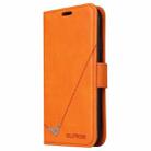 For Samsung Galaxy S21 5G GQUTROBE Right Angle Leather Phone Case(Orange) - 2