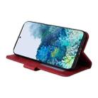 For Samsung Galaxy S20 GQUTROBE Right Angle Leather Phone Case(Red) - 4