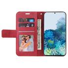 For Samsung Galaxy S20 GQUTROBE Right Angle Leather Phone Case(Red) - 5