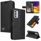 For Samsung Galaxy A82 5G GQUTROBE Right Angle Leather Phone Case(Black) - 1