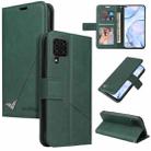 For Samsung Galaxy A42 5G GQUTROBE Right Angle Leather Phone Case(Green) - 1