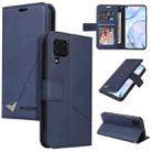 For Samsung Galaxy A42 5G GQUTROBE Right Angle Leather Phone Case(Blue) - 1