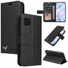 For Samsung Galaxy A42 5G GQUTROBE Right Angle Leather Phone Case(Black) - 1