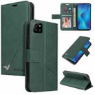 For Samsung Galaxy A22 5G GQUTROBE Right Angle Leather Phone Case(Green) - 1