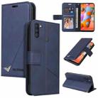 For Samsung Galaxy A11 Global Version GQUTROBE Right Angle Leather Phone Case(Blue) - 1