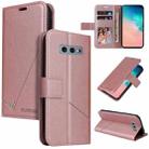 For Samsung Galaxy S10e GQUTROBE Right Angle Leather Phone Case(Rose Gold) - 1