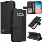 For Samsung Galaxy S10e GQUTROBE Right Angle Leather Phone Case(Black) - 1