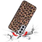 For Samsung Galaxy S22+ 5G Leather Back Phone Case(Leopard Print) - 5