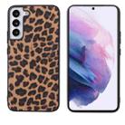 For Samsung Galaxy S22 5G Leather Back Phone Case(Leopard Print) - 1