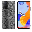 For Xiaomi Redmi Note 11 Pro Leather Back Phone Case(Snakeskin Print) - 1