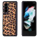 For Samsung Galaxy Z Fold3 5G Leather Back Phone Case(Leopard Print) - 1