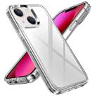 For iPhone 14 Transparent Armor Phone Case (Transparent) - 1