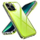 For iPhone 13 Pro Max Transparent Armor Phone Case (Green) - 1