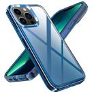 Transparent Armor Phone Case For iPhone 13 Pro Max(Blue) - 1