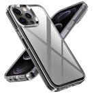 For iPhone 12 Pro Transparent Armor Phone Case(Grey) - 1