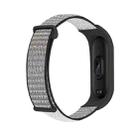 For Xiaomi Mi Band 7 Nylon Two-Section Loop Watch Band(Anchor Grey) - 1