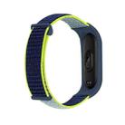 For Xiaomi Mi Band 7 Nylon Two-Section Loop Watch Band(Neon Lime) - 1