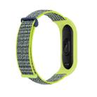 For Xiaomi Mi Band 7 Nylon Two-Section Loop Watch Band(Bright Yellow) - 1