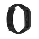 For Xiaomi Mi Band 7 Nylon Two-Section Loop Watch Band(Black) - 1