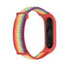 For Xiaomi Mi Band 6 Nylon Two-Section Loop Watch Band(Rainbow) - 1