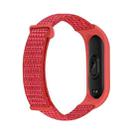 For Xiaomi Mi Band 6 Nylon Two-Section Loop Watch Band(Red) - 1