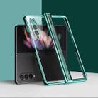 For Samsung Galaxy Z Fold3 5G Electroplating PC Full Coverage Shockproof Phone Case(Green) - 1