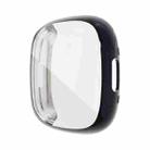 For Fitbit Versa 4 / Sense 2 Electroplating Full Coverage TPU Watch Case(Metal Grey) - 1