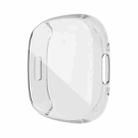 For Fitbit Versa 4 / Sense 2 Electroplating Full Coverage TPU Watch Case(Transparent) - 1