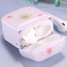 For AirPods 1 / 2 Gypsophila Flowers Pattern Wireless Earphone Protective Case(Pink) - 1